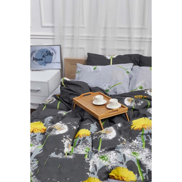Фото - Комплект постільної білизни Moon&Star 160х220 наволочки 2х40х60 Dandelion Бязь Gold Люкс (MS-820000960)
