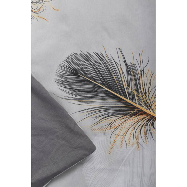 Фото - Комплект постільної білизни Moon&Star 175х210 см нав. 4х70х70 Soccoro Gray Ranforce Elite (MS-820000324)