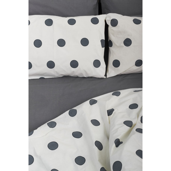 Фото - Комплект постільної білизни Moon&Star 160х220 см нав. 4х50х70 Riccarda Gray Ranforce Elite (MS-820000163)