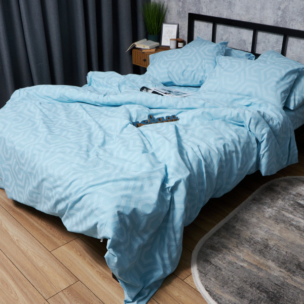 Фото - Комплект постільної білизни Moon&Star Бязь Gold Люкс Arctic Glow 175х210 нав. 2х40х60 (MS-820005850)