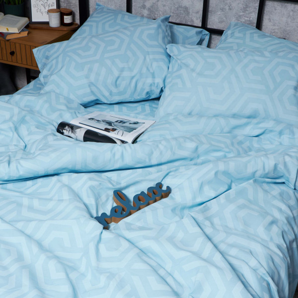 Фото - Комплект постільної білизни Moon&Star Бязь Gold Люкс Arctic Glow 160х220х2 нав. 2х40х60 (MS-820005875)