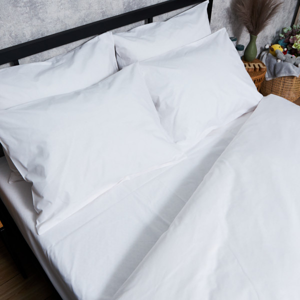 Фото - Комплект постільної білизни Moon&Star Бязь Gold Люкс «White Glow» 160х220х2 нав. 4х70х70 (MS-820007384)