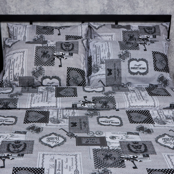 Фото - Комплект постільної білизни Moon&Star Бязь Gold Люкс «Vintage Keys» 143х210х2 нав. 4х70х70 (MS-820007309)