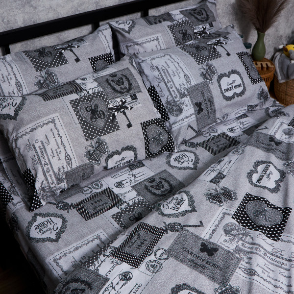 Фото - Комплект постільної білизни Moon&Star Бязь Gold Люкс «Vintage Keys» 143х210х2 нав. 2х40х60 (MS-820007305)