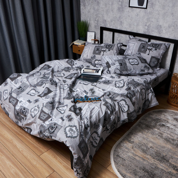 Фото - Комплект постільної білизни Moon&Star Бязь Gold Люкс «Vintage Keys» 143х210х2 нав. 2х40х60 (MS-820007305)