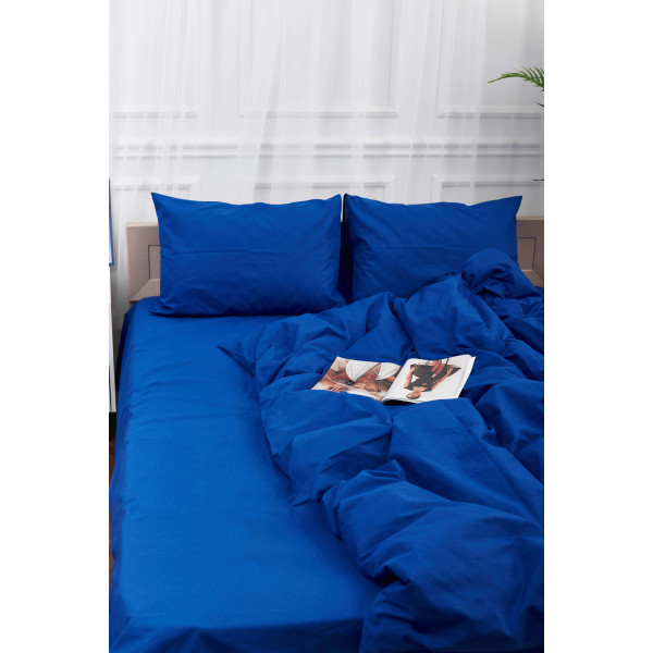 Фото - Комплект постільної білизни Moon&Star King Size 220x240 Blue Бязь Gold Люкс (MS-820000804)
