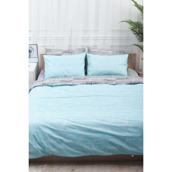 Фото - Комплект постільної білизни Moon&Star 160х220 наволочки 4х50х70 Autograph Mind Бязь Gold Люкс (MS-820000718)