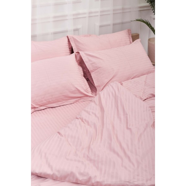 Фото - Комплект постільної білизни Moon&Star Satin Stripe Stripe Pink 160х220х2 нав. 4х50х70 (MS-820003638)