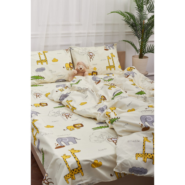 Фото - Комплект постільної білизни Moon&Star 143х210х2 нав. 2х50х70 Savanna Бязь Gold Люкс (MS-820001276)