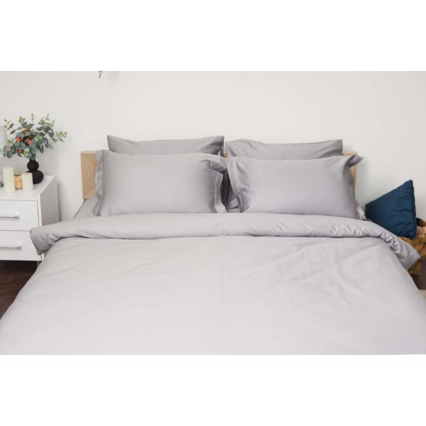 Фото - Комплект постельного белья Moon&Star 160х220 наволочки 2х50х70 Smoke Satin Premium (MS-820000441)