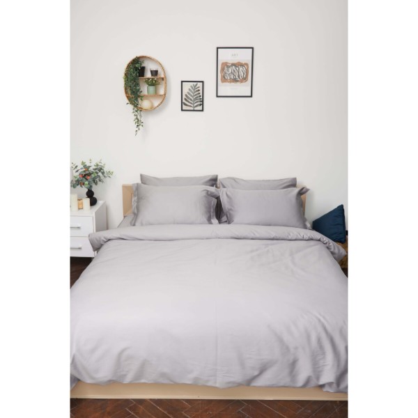 Фото - Комплект постельного белья Moon&Star 160х220 наволочки 2х50х70 Smoke Satin Premium (MS-820000441)