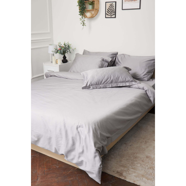 Фото - Комплект постільної білизни Moon&Star 160х220 наволочки 2х40х60 Smoke Satin Premium (MS-820000440)