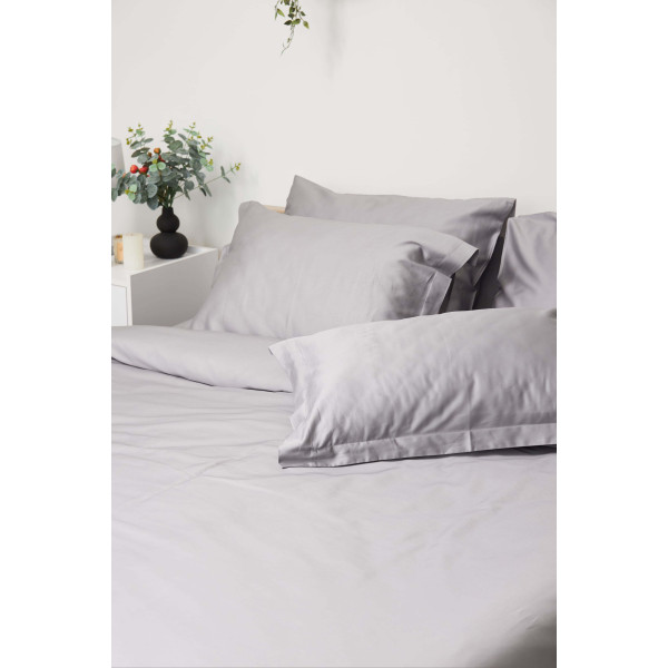 Фото - Комплект постільної білизни Moon&Star 200х220 см нав. 2х70х70 Smoke Satin Premium (MS-820000432)