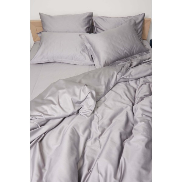 Фото - Комплект постельного белья Moon&Star 160х220 наволочки 2х50х70 Smoke Satin Premium (MS-820000441)