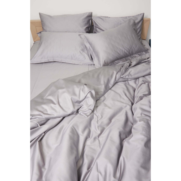 Фото - Комплект постельного белья Moon&Star 160х220 наволочки 2х70х70 Smoke Satin Premium (MS-820000442)