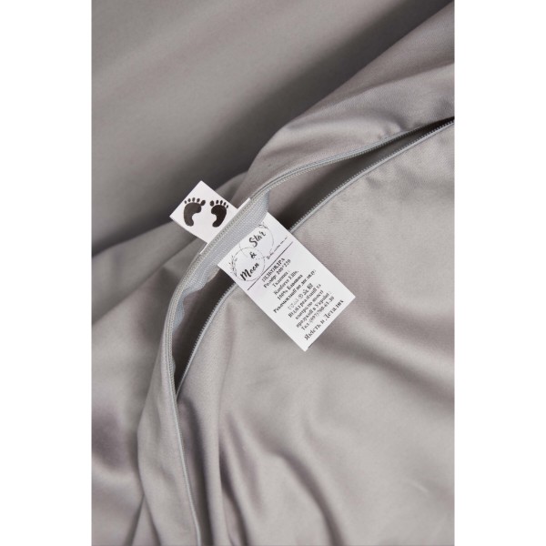Фото - Комплект постельного белья Moon&Star 160х220 наволочки 2х50х70 Smoke Satin Premium (MS-820000441)