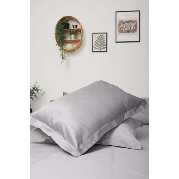 Фото - Комплект постільної білизни Moon&Star 160х220 наволочки 2х40х60 Smoke Satin Premium (MS-820000440)