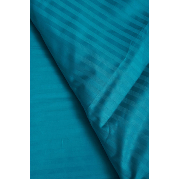 Фото - Комплект постільної білизни Moon&Star 160х220 наволочки 4х50х70 Turkish Blue Satin Stripe (MS-820000653)
