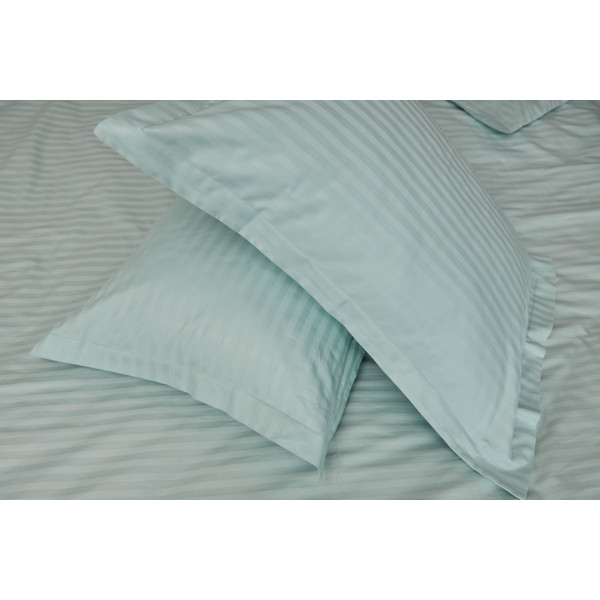 Фото - Комплект постільної білизни Moon&Star 143х210х2 нав. 4х70х70 Stripe Mint Satin Stripe (MS-820000619)