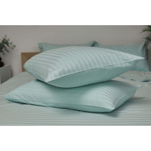 Фото - Комплект постельного белья Moon&Star King Size 220x240 Stripe Mint Satin Stripe (MS-820000599)