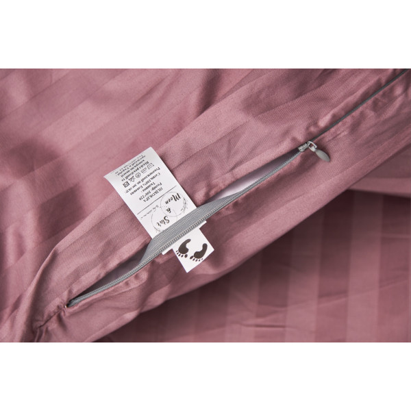 Фото - Комплект постільної білизни Moon&Star King Size 220x240 Garnet Satin Stripe (MS-820000529)