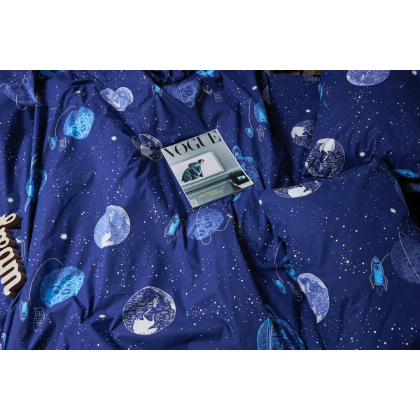 Фото - Комплект постільної білизни Moon&Star Бязь Gold Люкс Planets King Size 220x240 (MS-820004797)