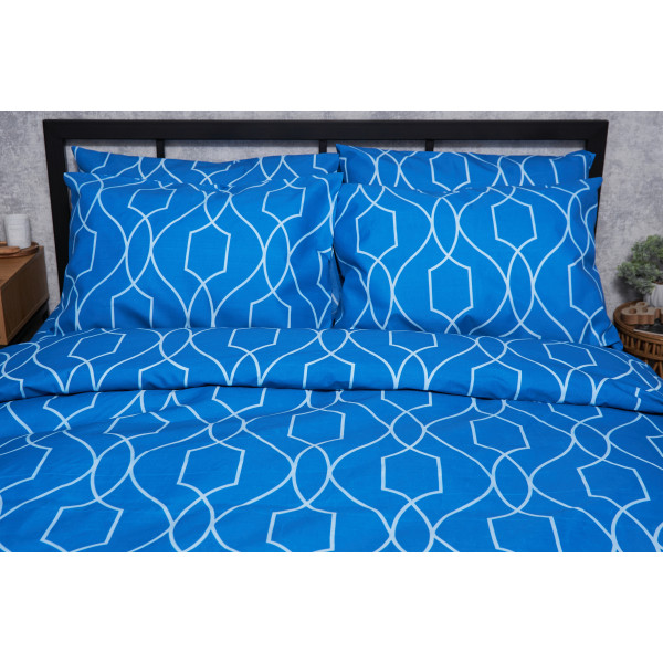 Фото - Комплект постільної білизни Moon&Star Мікросатин Premium «Ocean Breeze» 143х210 см нав. 4х50х70 (MS-820005163)