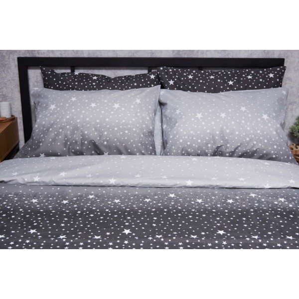 Фото - Комплект постільної білизни Moon&Star Мікросатин Premium «Starry Night» 175х210 см нав. 4х70х70 (MS-820005119)