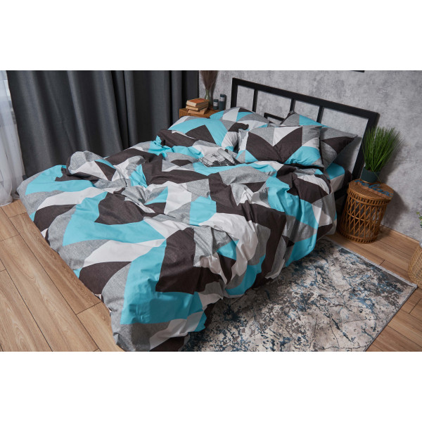 Фото - Комплект постільної білизни Moon&Star Бязь Gold Люкс Dodger 200х220 см нав. 4х70х70 (MS-820004389)