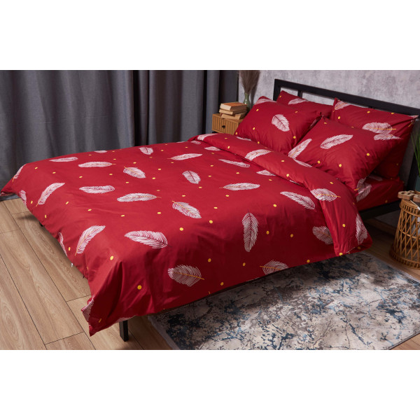 Фото - Комплект постільної білизни Moon&Star Бязь Gold Люкс Lipstick 200х220 см нав. 2х50х70 (MS-820004211)