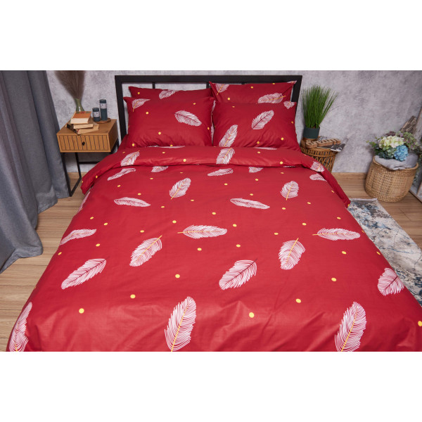 Фото - Комплект постільної білизни Moon&Star Бязь Gold Люкс Lipstick 200х220 см нав. 4х70х70 (MS-820004214)