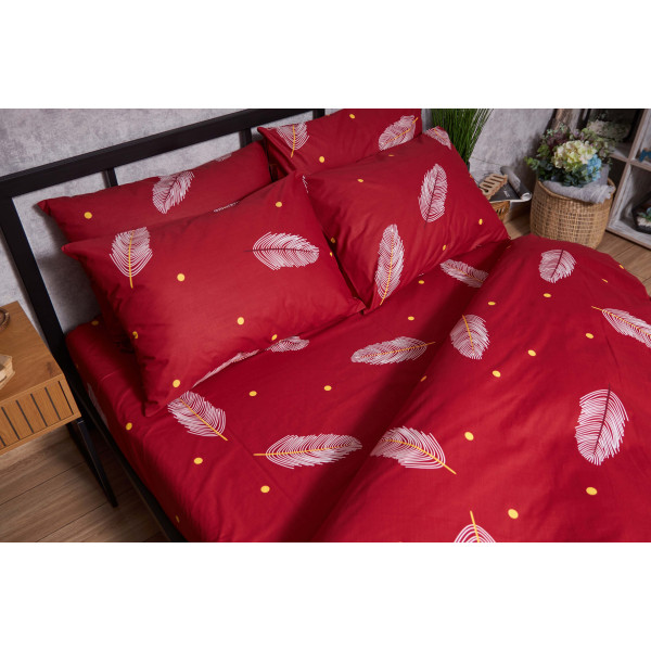 Фото - Комплект постільної білизни Moon&Star Бязь Gold Люкс Lipstick 200х220 см нав. 4х50х70 (MS-820004213)