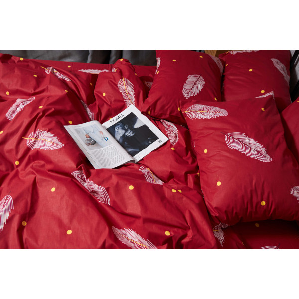 Фото - Комплект постільної білизни Moon&Star Бязь Gold Люкс Lipstick 200х220 см нав. 4х70х70 (MS-820004214)