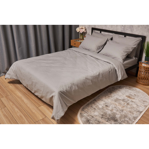 Фото - Комплект постільної білизни Moon&Star 143х210 Gray Бязь Gold Люкс (MS-820001128) Фото - Комплект постільної білизни Moon&Star 143х210 Gray Бязь Gold Люкс (MS-820001128)