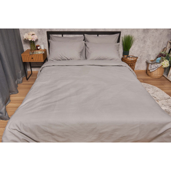 Фото - Комплект постільної білизни Moon&Star 143х210 Gray Бязь Gold Люкс (MS-820001128)