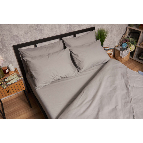 Фото - Комплект постільної білизни Moon&Star 160х220 наволочки 4х50х70 Gray Бязь Gold Люкс (MS-820001136)