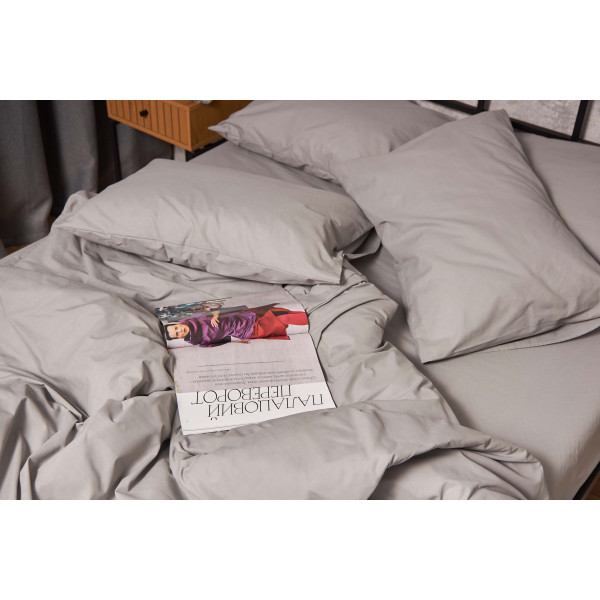 Фото - Комплект постільної білизни Moon&Star 143х210 Gray Бязь Gold Люкс (MS-820001128)