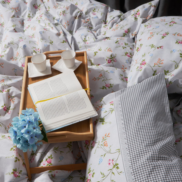 Фото - Комплект постільної білизни Moon&Star Бязь Gold Люкс «Romantic Bloom» 200х220 нав. 4х70х70 (MS-820006804)