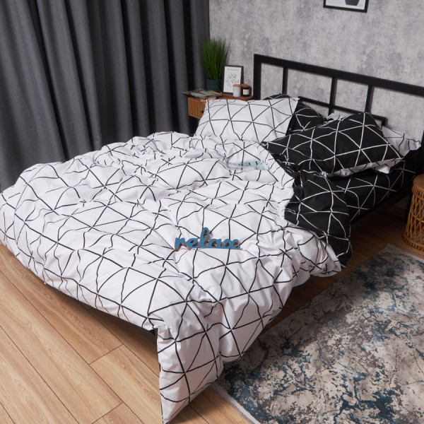 Фото - Комплект постільної білизни Moon&Star Бязь Gold Люкс «Urban Chic» 160х220х2 нав. 2х50х70 (MS-820007101)