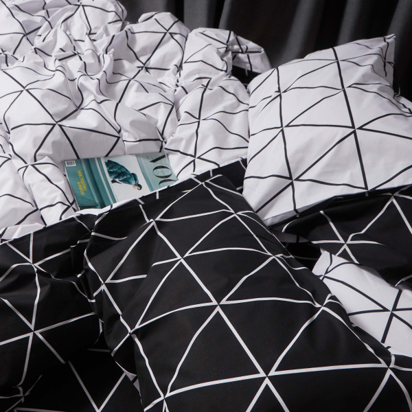 Фото - Комплект постільної білизни Moon&Star Бязь Gold Люкс «Urban Chic» King Size 220x240 см нав. 4х50х70 (MS-820007073)