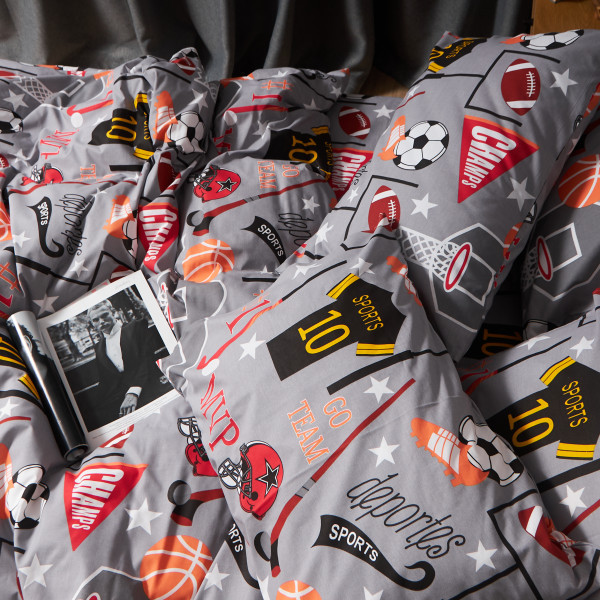 Фото - Комплект постільної білизни Moon&Star Бязь Gold Люкс Champion’s Rest 143х210х2 нав. 2х70х70 (MS-820008917)