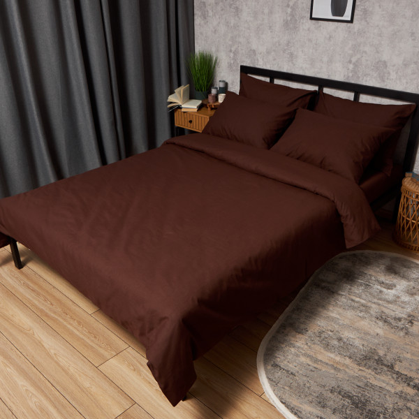 Фото - Комплект постільної білизни Moon&Star Бязь Gold Люкс Chocolate Dream 143х210х2 нав. 4х50х70 (MS-820008953)