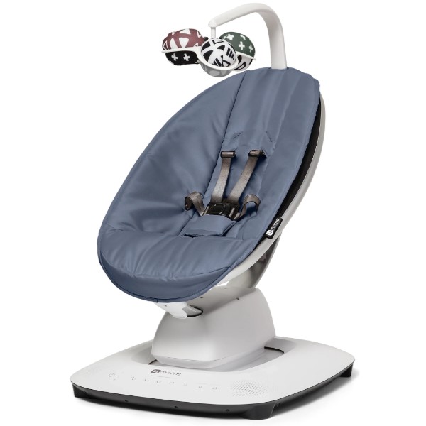 Фото - Крісло-гойдалка 4moms MamaRoo 5.0 Slate Blue (2001006)