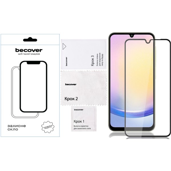 Фото - Захисне скло для смартфону BeCover for Samsung Galaxy А27 SM-A276 Black (714914)