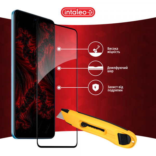 Фото - Захисне скло для смартфону Intaleo Full Glue for Xiaomi Redmi Note 12 Black (1283126549366)