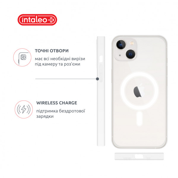 Фото - Чохол для смартфону Intaleo Clear for Apple iPhone 13 з MagSafe (1283126588228)