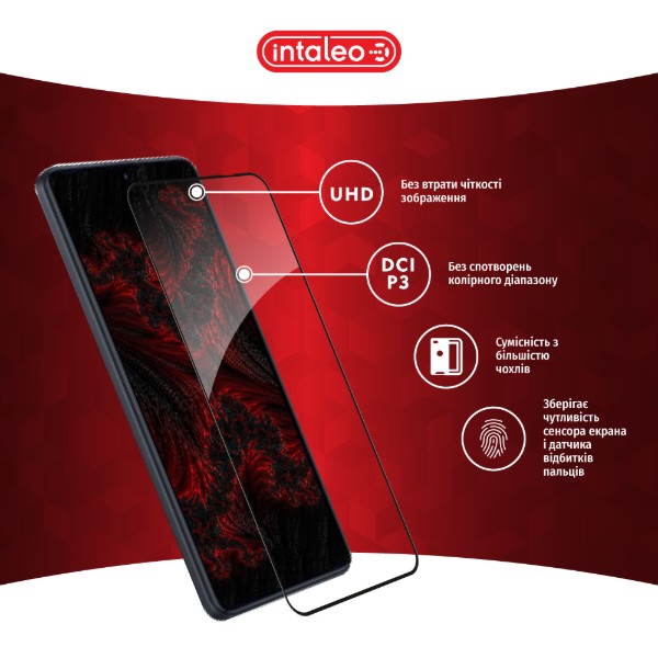 Фото - Защитное стекло для смартфона Intaleo Full Glue for Xiaomi Redmi K60 Black (1283126589867)