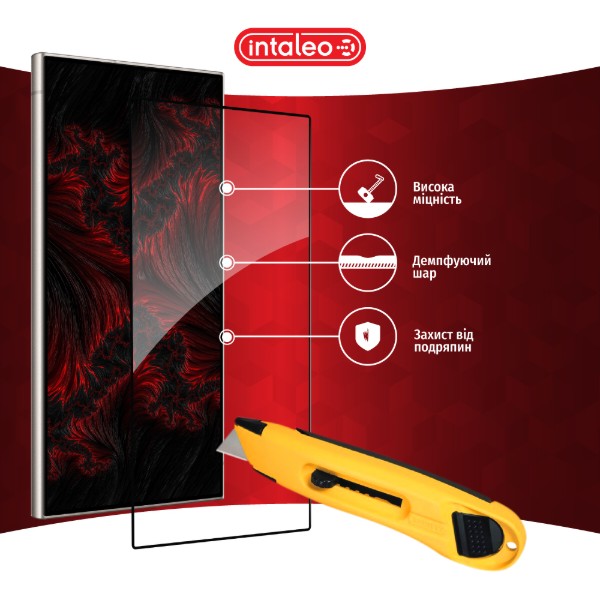 Фото - Защитное стекло для смартфона Intaleo Full Glue for Samsung Galaxy S24 Ultra Black (1283126590252)