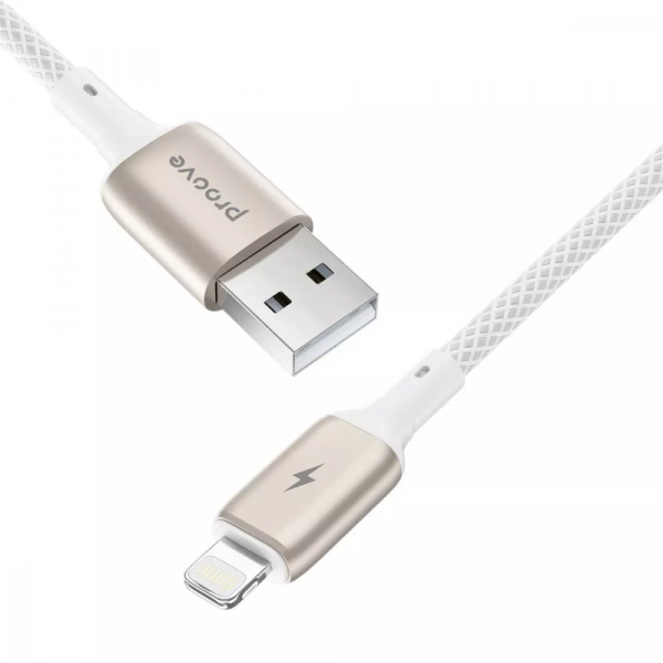 Фото - Кабель Proove Dense Metal Lightning 2.4A 1m White (CCDM20001102)