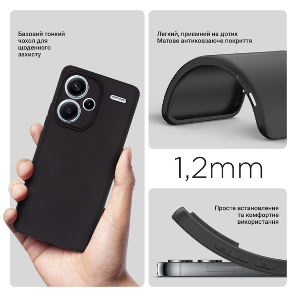 Фото - Чохол для смартфону BeCover for Xiaomi Redmi Note 13 Pro Plus 5G Black (710917)